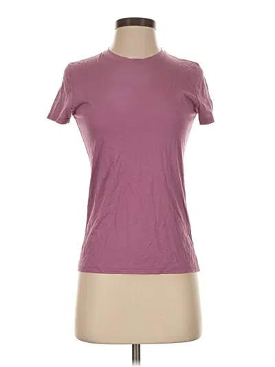 Pre-owned Vince Short Sleeve T-shirt In Purple