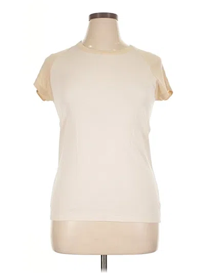 Pre-owned Vince Short Sleeve Turtleneck In White