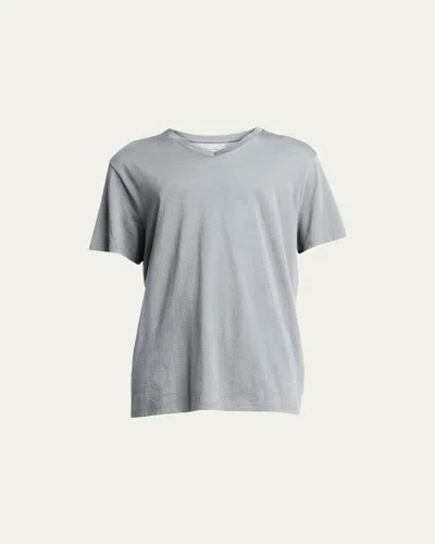 Vince Short-sleeve V-neck Jersey T-shirt, Gray