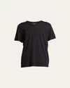 Vince Short-sleeve V-neck Jersey T-shirt, Gray In Black