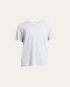 Vince Short-sleeve V-neck Jersey T-shirt, Gray In White