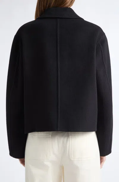 Vince Short Wool & Cashmere Jacket In Blue
