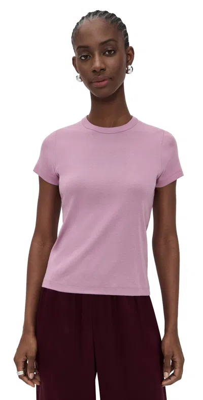 Vince Shrunken 90s Tee Amethyst In Pink