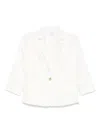 Vince Shrunken Linen Jacket In Off White In White