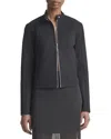 Vince Shrunken Motocross Jacket In Black
