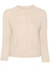 Vince Wool-blend Cardigan In Neutrals