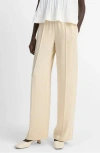 Vince Mid Rise Side Stripe Pants In Brown