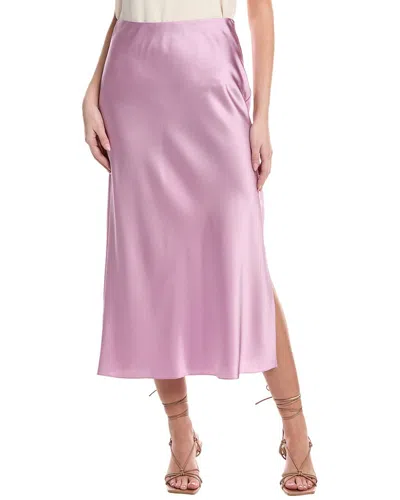 Vince Side Slip Maxi Skirt In Pink