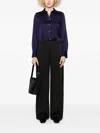 Vince Easy Wool-blend Pull-on Pants In Black