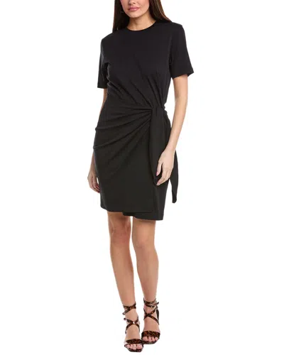 Vince Side Tie Midi Dress In Blue