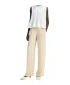 Vince Mid Rise Side Stripe Pants In Neutral