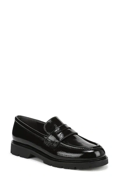 Vince Siena Lugged Penny Loafer In Black