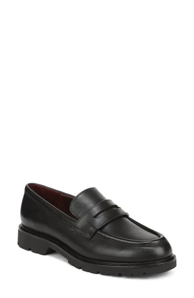 Vince Siena Lugged Penny Loafer In Black