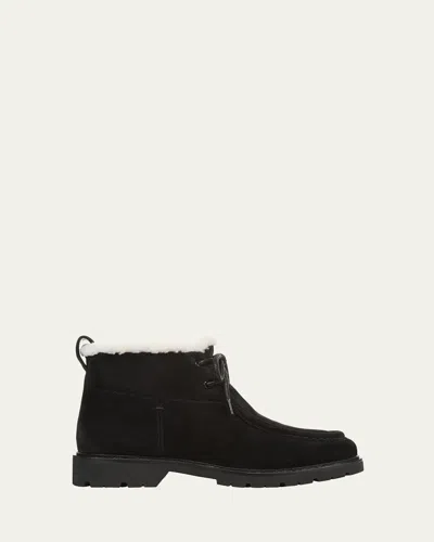 VINCE SIERRA SUEDE LUG-SOLE ANKLE BOOTS