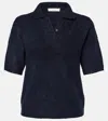 Vince Silk And Cashmere-blend Sweater In Blue