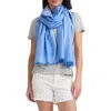Vince Silk & Cotton Scarf In Slate Blue
