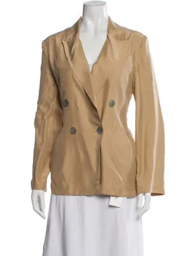 Pre-owned Vince Silk Blazer In Brown