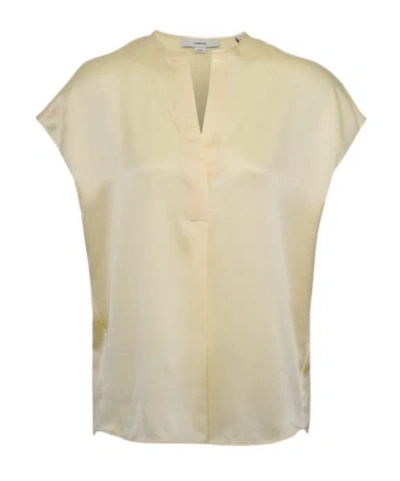 Vince Silk Blouse In Nude