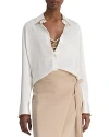 Vince Silk Blouse In Off White
