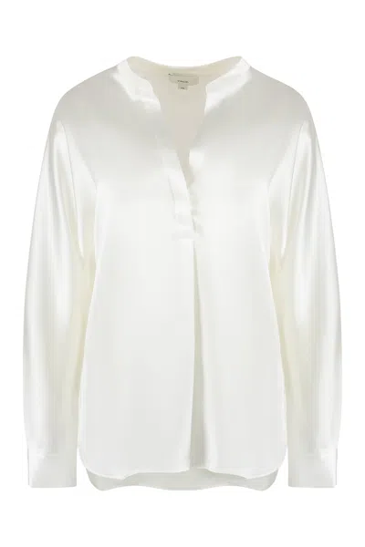 Vince Silk Blouse In White