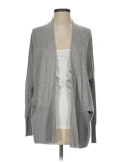 Pre-owned Vince Silk Cardigan Sweater In Gray