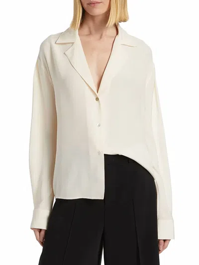 Vince Silk Dolman Sleeve Blouse In Shell In Neutral