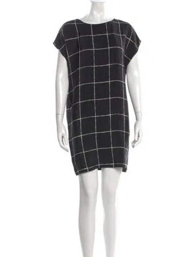 Pre-owned Vince Silk Mini Dress In Black