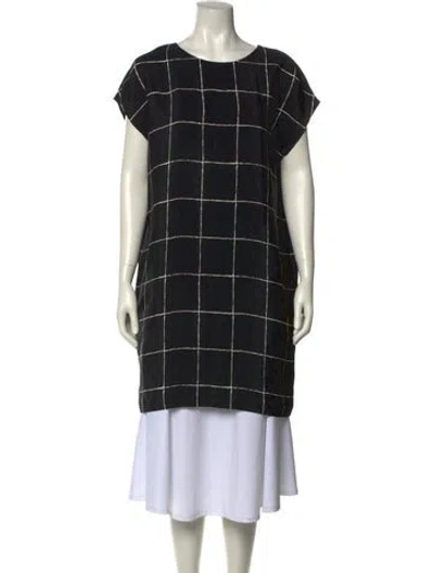 Pre-owned Vince Silk Mini Dress In Black