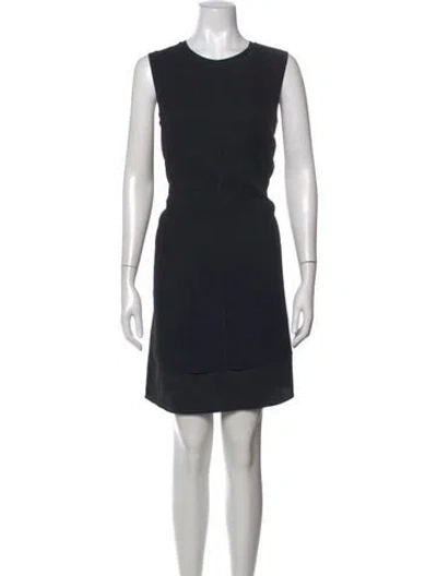 Pre-owned Vince Silk Mini Dress In Black