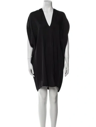 Pre-owned Vince Silk Mini Dress In Multi