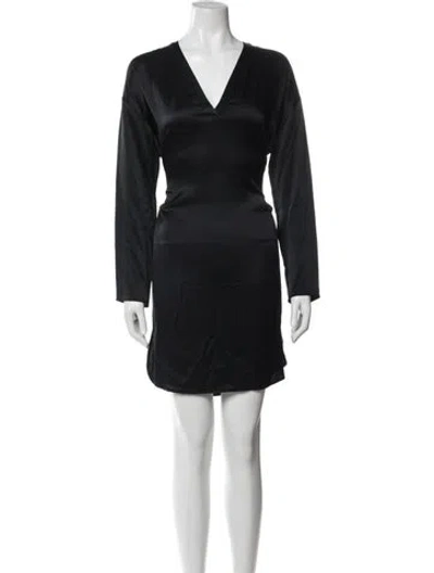 Pre-owned Vince Silk Mini Dress In Multi