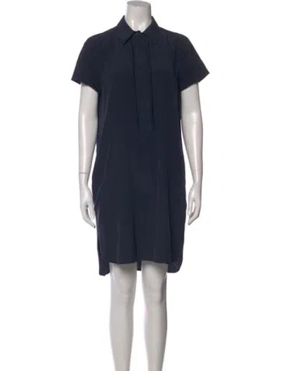 Pre-owned Vince Silk Mini Dress In Neutral