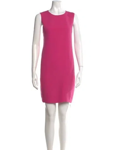 Pre-owned Vince Silk Mini Dress In Pink