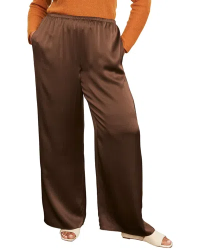 Vince Silk Pajama Pant In Black