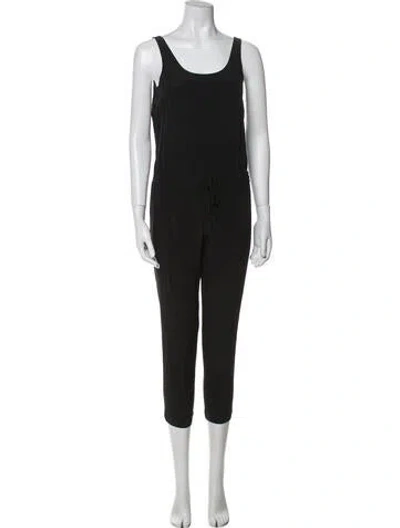 Pre-owned Vince Silk Scoop Neck Jumpsuit In Gray