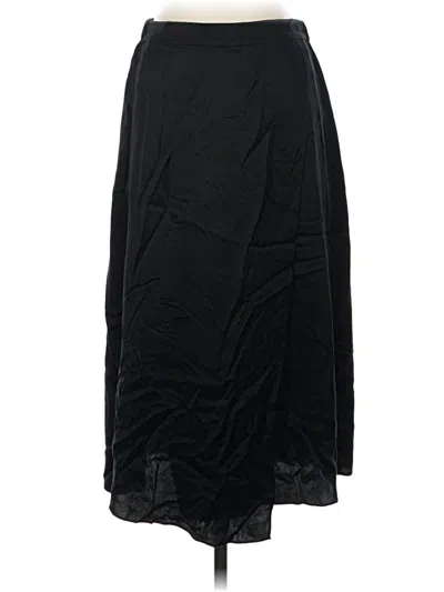 Pre-owned Vince Silk Skirt In Black
