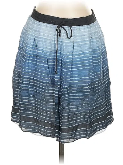Pre-owned Vince Silk Skirt In Blue