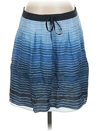 Pre-owned Vince Silk Skirt In Blue
