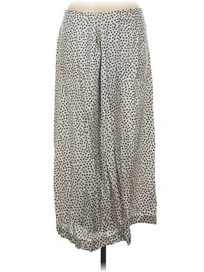 Pre-owned Vince Silk Skirt In Gray