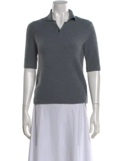 Pre-owned Vince Silk Sweater In Gray