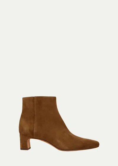 Vince Silvana Suede Zip Boot In Elmwood Brown