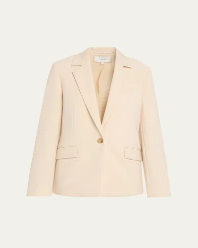 Vince Single-breasted Blazer In Neutral