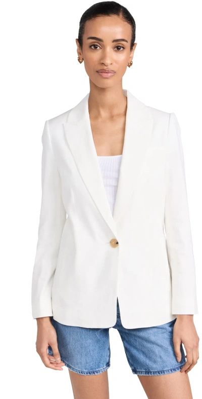 Vince Single Breasted Blazer Off White