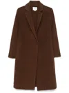 Vince Single-breasted Coat In 褐色
