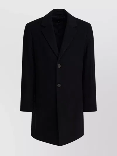 VINCE SINGLE BREASTED COAT WITH NOTCH LAPEL AND BACK VENT