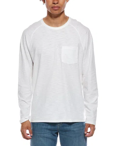 Vince Single Pocket Crewneck T-shirt In Orange