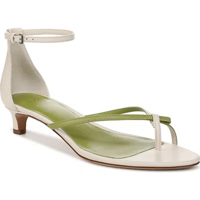 Vince Siri Ankle Strap Kitten Heel Sandal In Flax/herb