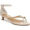 Vince Siri Ankle Strap Kitten Heel Sandal In Light Sable/moonlight