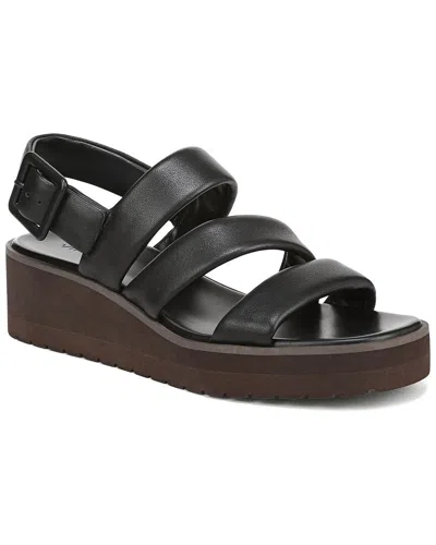 Vince Skylar Leather Sandal In Black