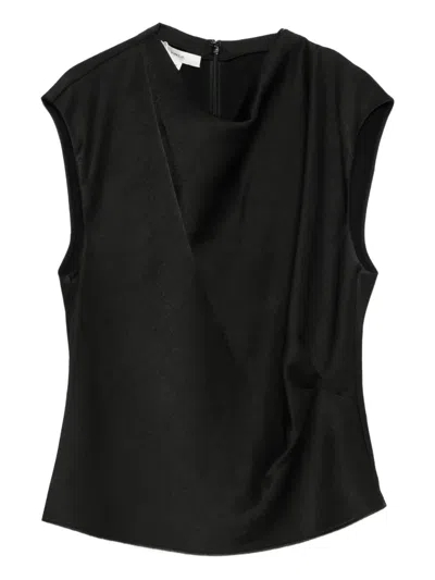 Vince Sleeveless Blouse In Black